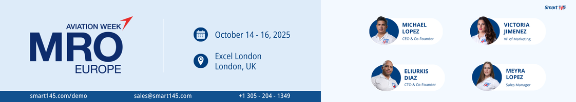 MRO Europe 2025 | Smart 145 MRO Aviation Software