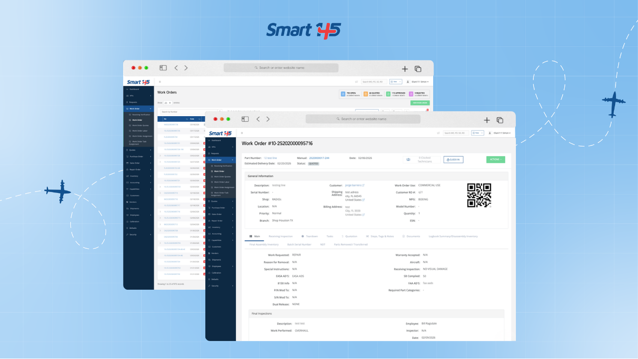 Optimizing Work Order Management with Smart 145