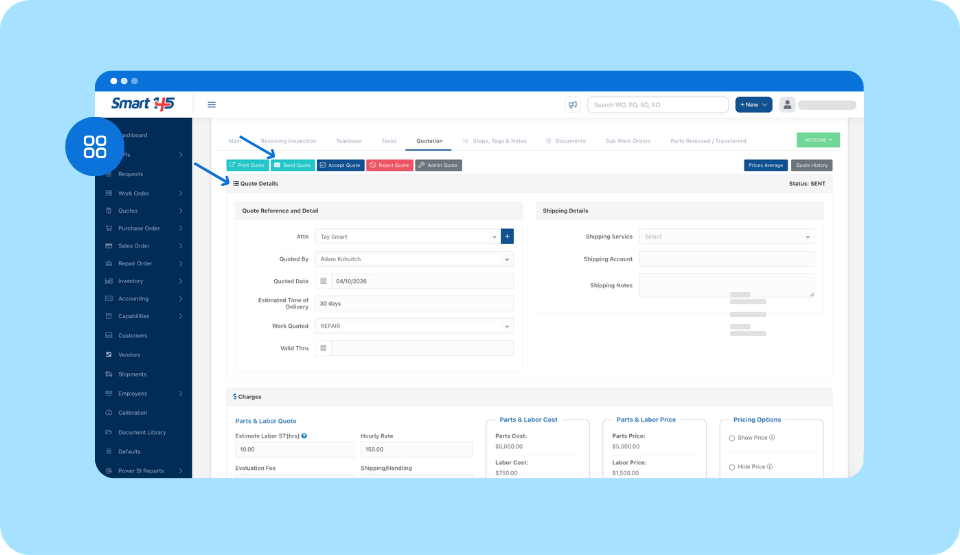 Guide for Work Order Management for MROs | Step by step in Smart 145