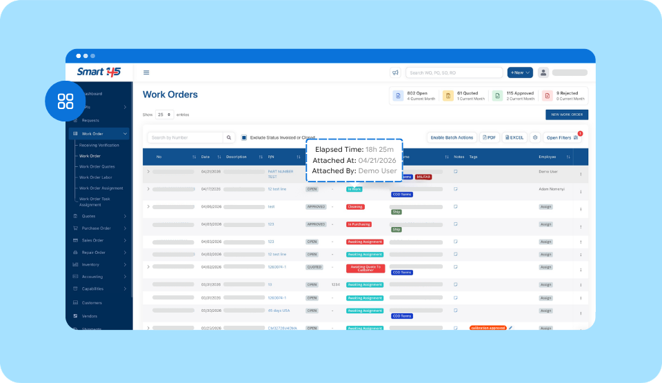 Guide for Work Order Management for MROs | Step by step in Smart 145